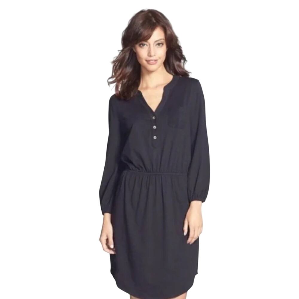 Lilly Pulitzer Dark Gray Pima Cotton Casual Beckett Dress Size S